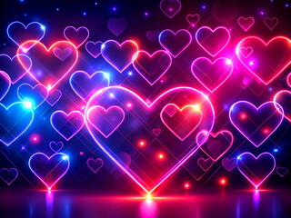 background with hearts