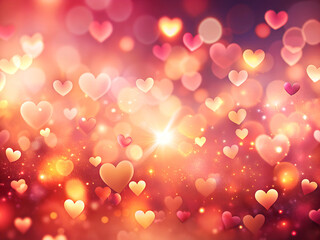 abstract background with hearts