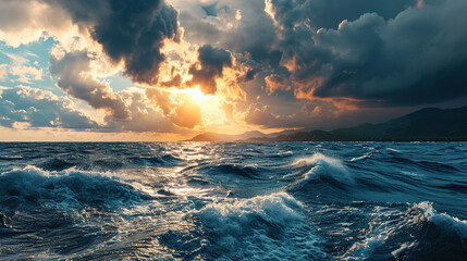 storm over the ocean