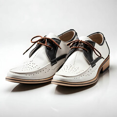 Sophisticated Style: Male Fashion Shoes Isolated on a White Background"