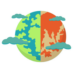 Climate Change Illustration