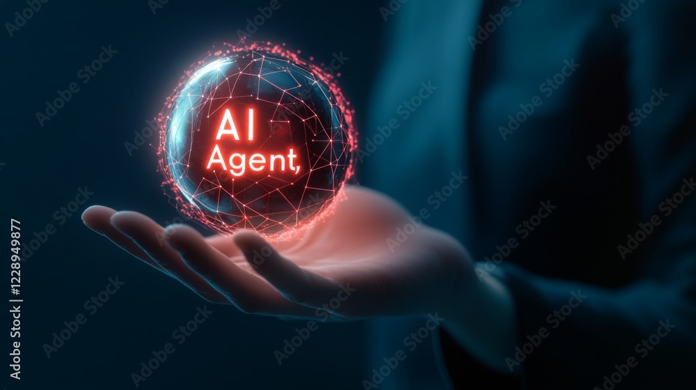 Poster a glowing orb labeled 