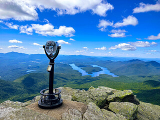 Whiteface Mountain above Lake Placid, New York in the Adirondacks