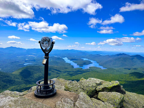 Whiteface Mountain above Lake Placid, New York in the Adirondacks