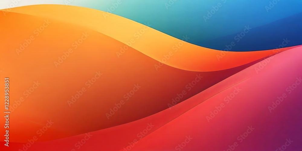 Poster A colorful background with a red line
