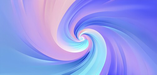 Spiral shape that slowly expands, rotates, and shifts colors in a soft gradient, invoking a tranquil, meditative focus, AI generated