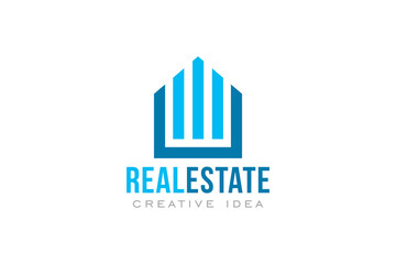 Creative Real Estate Concept Logo Design Template