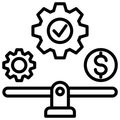 Cost Control Measuresv Outline Icon
