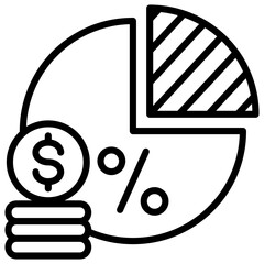 Gross Margin Outline Icon