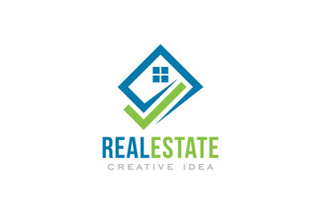 Creative Real Estate Concept Logo Design Template