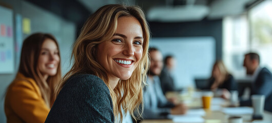the essence of teamwork, this photo of a brainstorming session with sticky notes is perfect for promoting innovation.