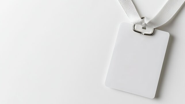 Blank white badge on white background. (1)