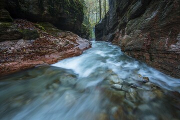 Tauglbach stream, Tauglschlucht gorge, District Hallein, Salzburg, Austria, Europe