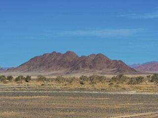 Mountain ridge in Kulala Wilderness Reserve on the edge of the Namib Desert, Hardap Region, Namibia, Africa
