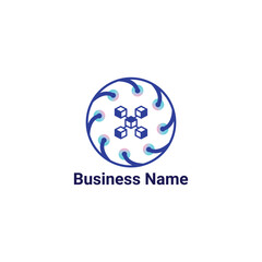 Blockchain technology logo
