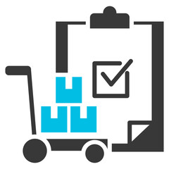 Procurement Glyph Blue Grey Icon