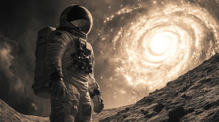 Astronaut in cosmos