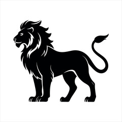 the lion simple silhouette design