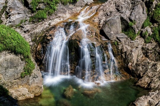 Waterfall in the Groppenstein Gorge, M&ouml;lltal, Hohe Tauern National Park, Carinthia, Austria, Europe
