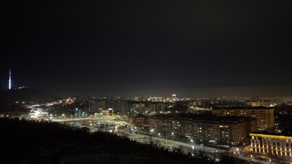 Almaty Kazakhstan beautiful night city