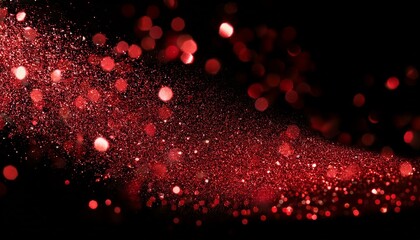 赤い粒子. Red Particles. AI generated.
