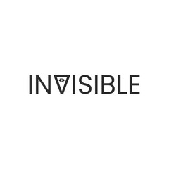 Invisible text vector design