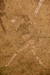 White Lady, famous rock rock painting in the Tsisab Gorge, Brandberg, Erongo region, Namibia, Africa
