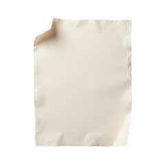 Handmade Textured Paper Sheet with Curled Corner