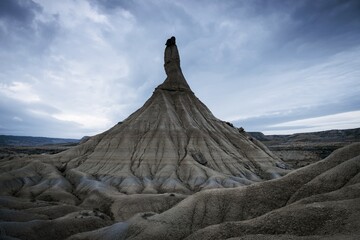 Castil de Tierra, Bardena Blanca, Bardenas Reales Nature Park, UNESCO Biosphere Reserve,...