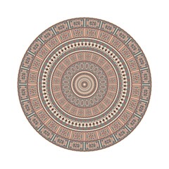 Circular pattern in traditional Palestinian style, vector design element