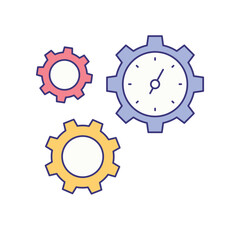 time management icon vector