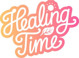 Healing Time Sticker.