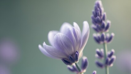 Close up of lavender flower in the garden