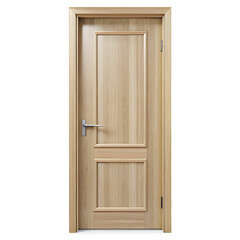 Fototapeta premium Classic Design: Panel Door Isolated on a White Background