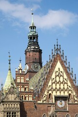 Old Town Hall at Rynek, Wroclaw, Poland, Europe