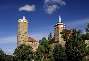 Fototapeta premium Alte Wasserkunst and St. Michael's Church, Bautzen, Saxony, Germany, Europe