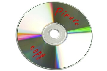 CD media labeled Pirate Copy