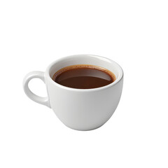 Obraz premium Off-White Coffee Cup Holding Dark Brown Brew