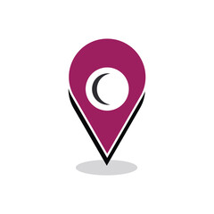 Set of map pointer, location pin place marker, GPS location symbol vector