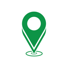 Map pointer with pin icon, Location marker pointer symbol, GPS icon vector illustration