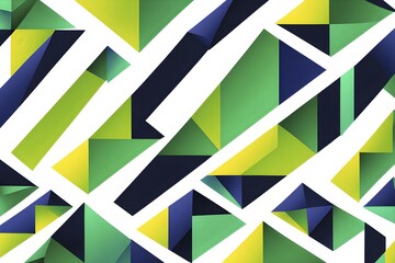 Minimalist illustration in simple geometric shapes representing ecological energy, AI generated