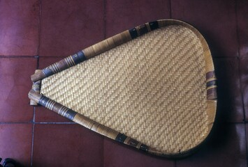 Palm leaf woven Winnow in Chettinad, Tamil Nadu, India, Asia