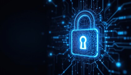 cyber security padlock symbolizes the protection and safeguarding of digital assets and information against unauthorized access, cyber threats, and malicious activities