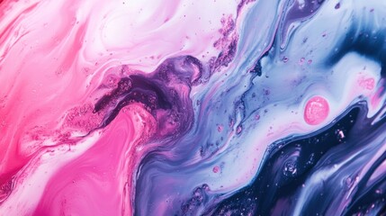 Bright and bold oil paint background with visible acrylic textures and artistic brushstrokes Contemporary abstract composition emphasizing fluidity and depth