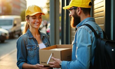The Female Courier on the Move