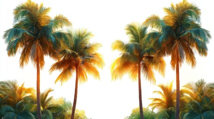Palm trees on the beach