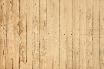 Weathered wooden wall painted beige with rusty nails