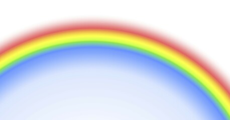 Fototapeta premium Digitally rendered abstract rainbow background isolated on white