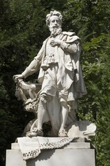 Hans Markert, painter, statue, municipal park, Vienna, Austria, Europe