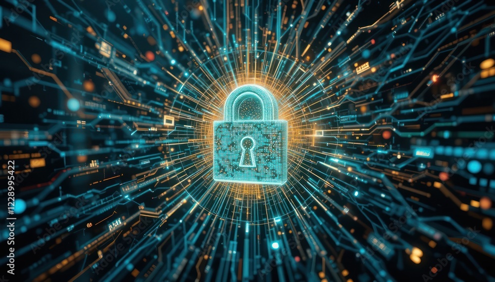 Poster digital lock security in a network